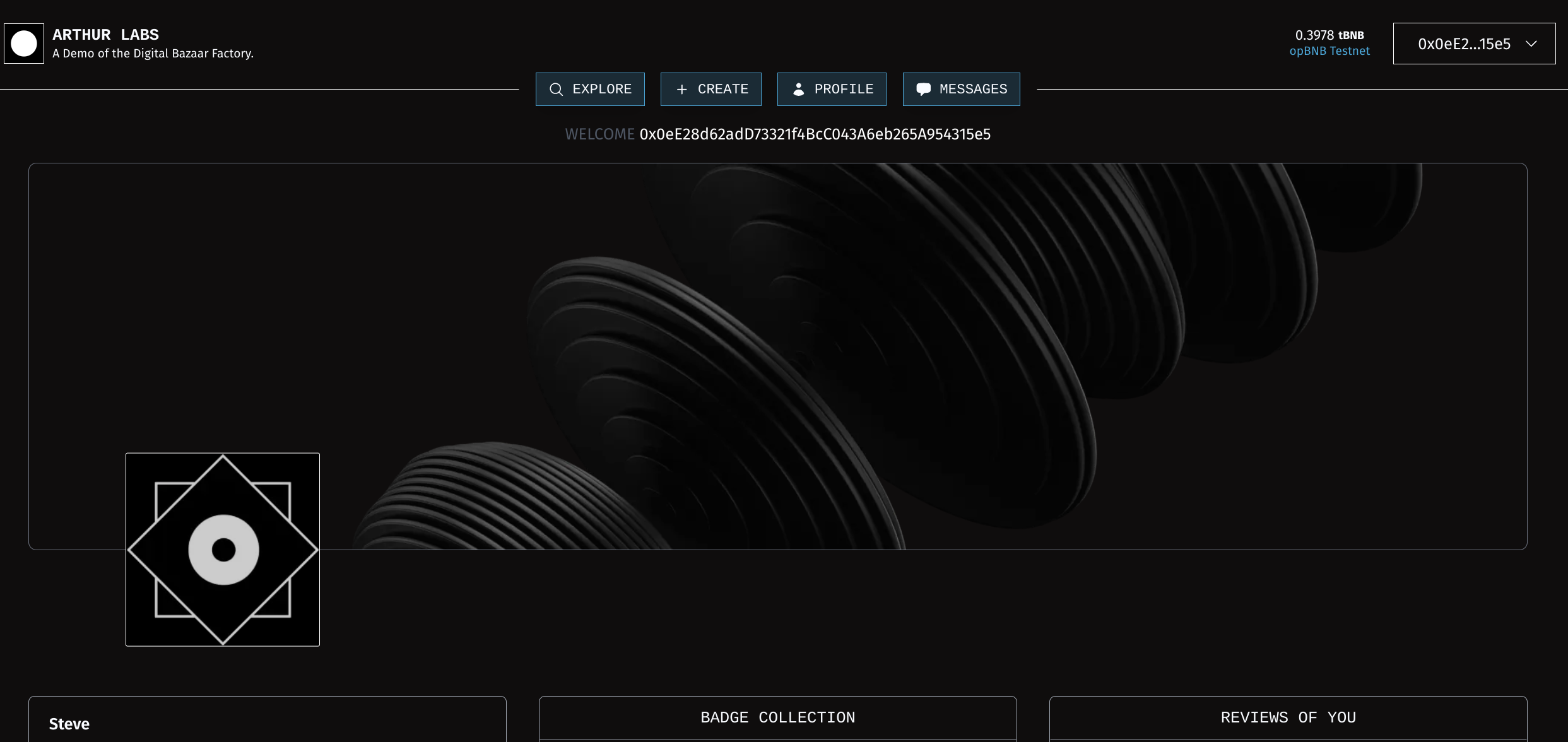 A view of the marketplace